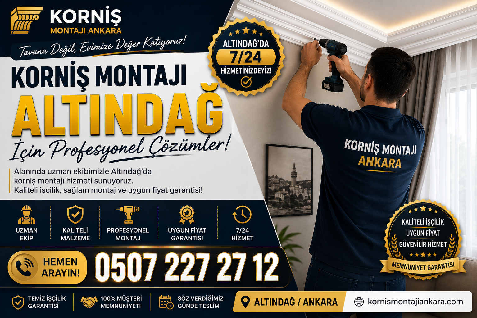 Altındağ Korniş Montajı