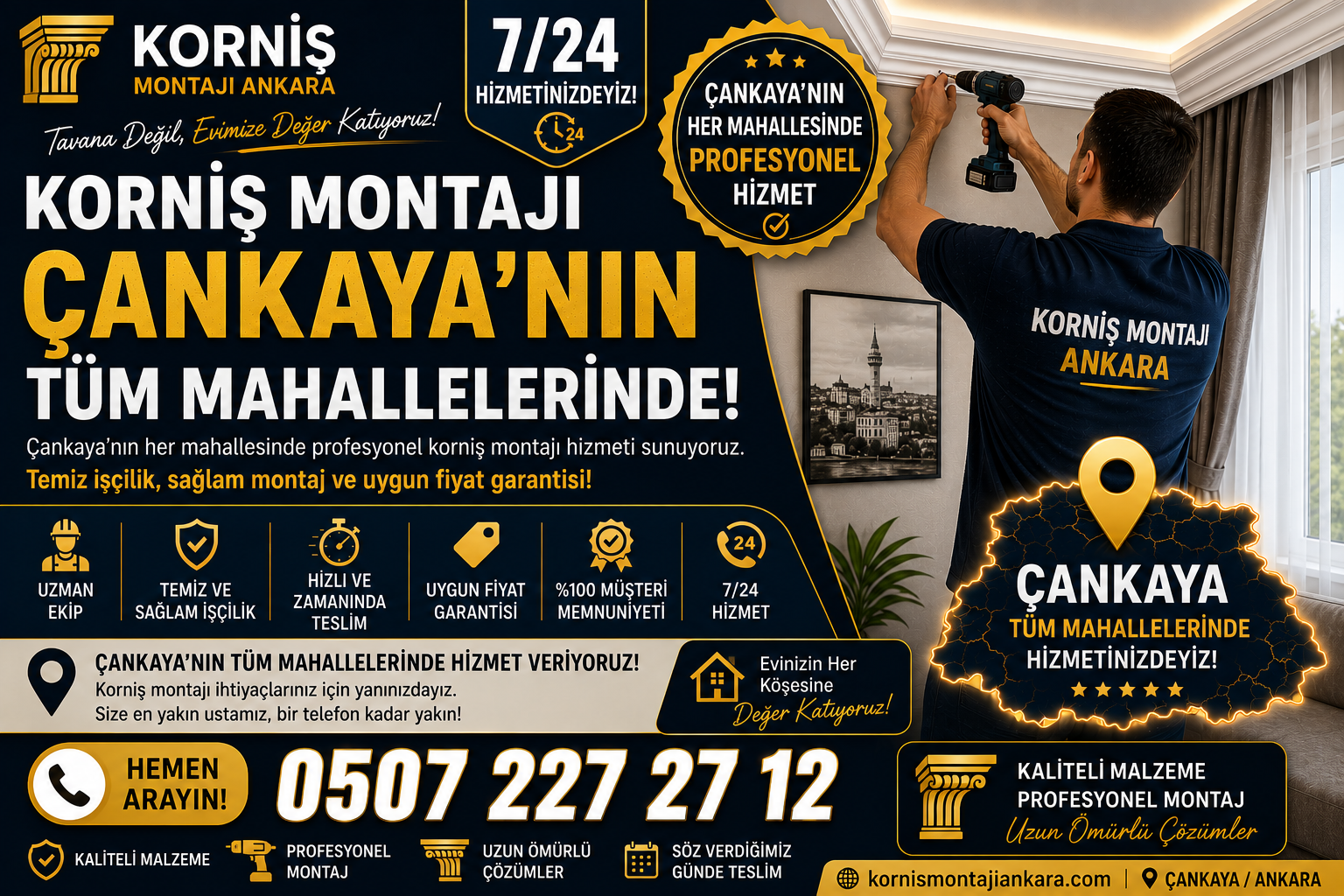 Balgat Korniş Montajı