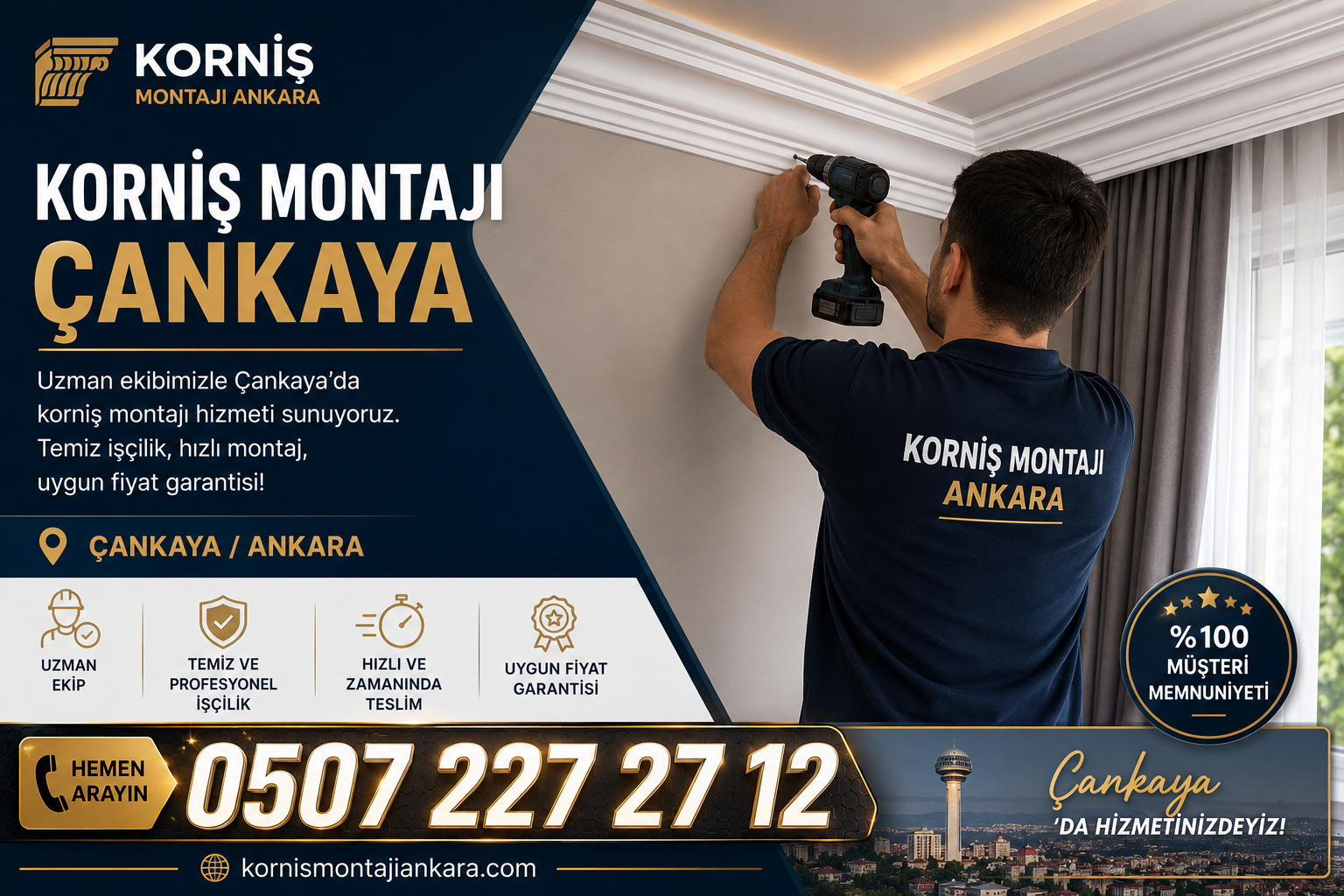 Çankaya Korniş Montajı