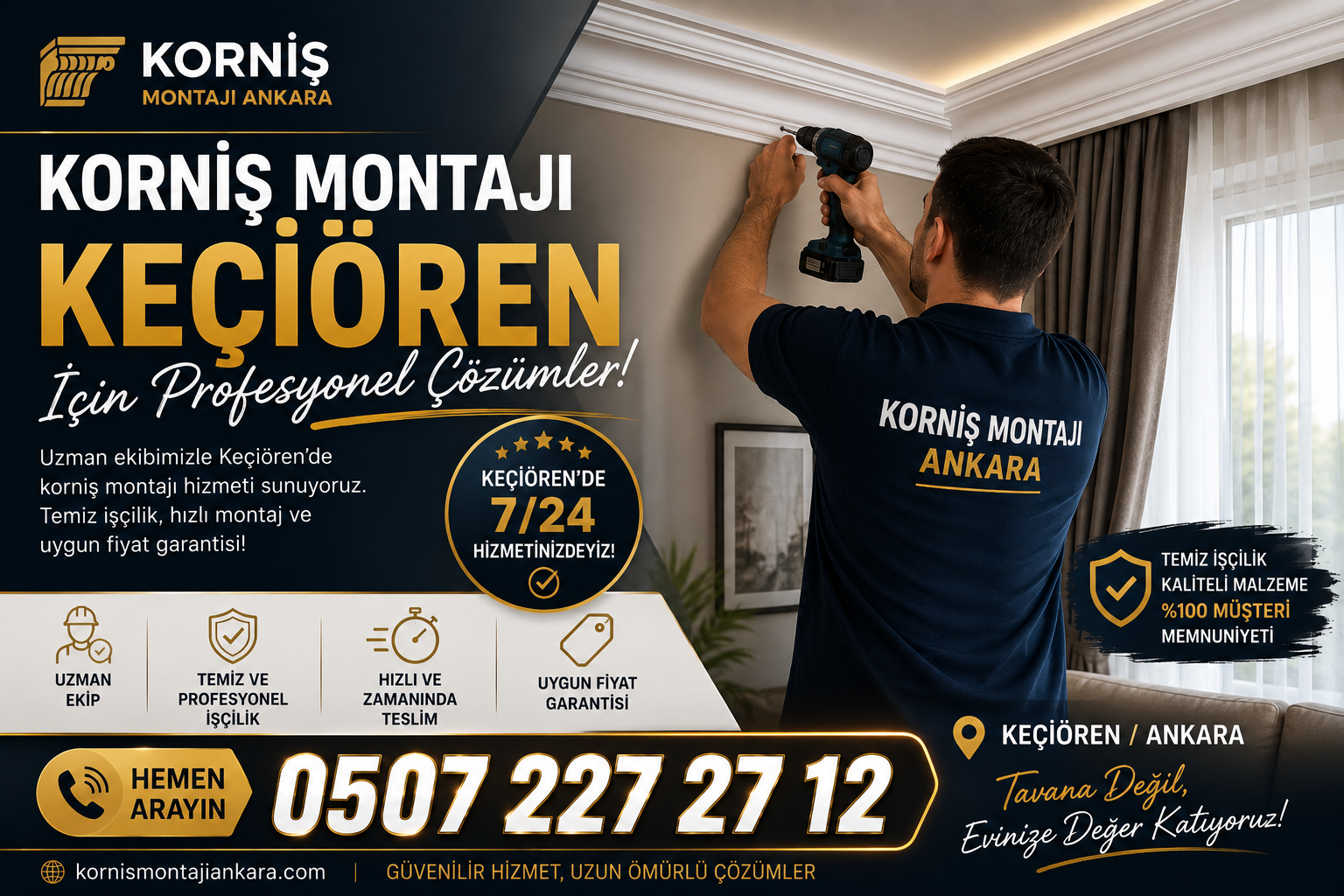 Keçiören Korniş Montajı