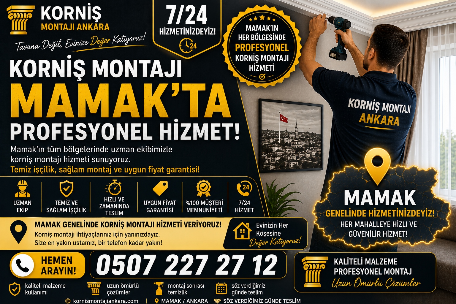 Mamak Korniş Montajı