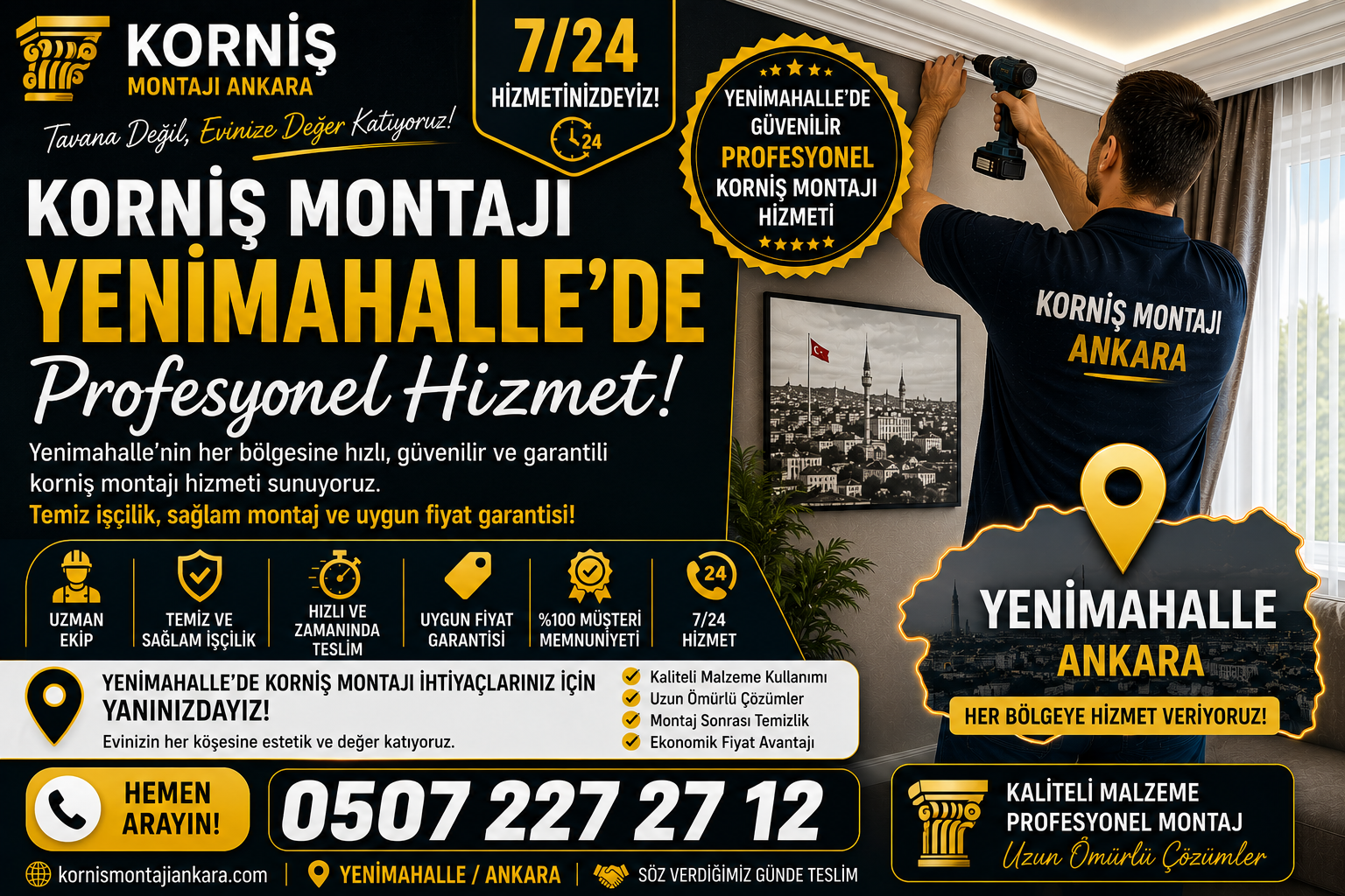 Yenimahalle Korniş Montajı